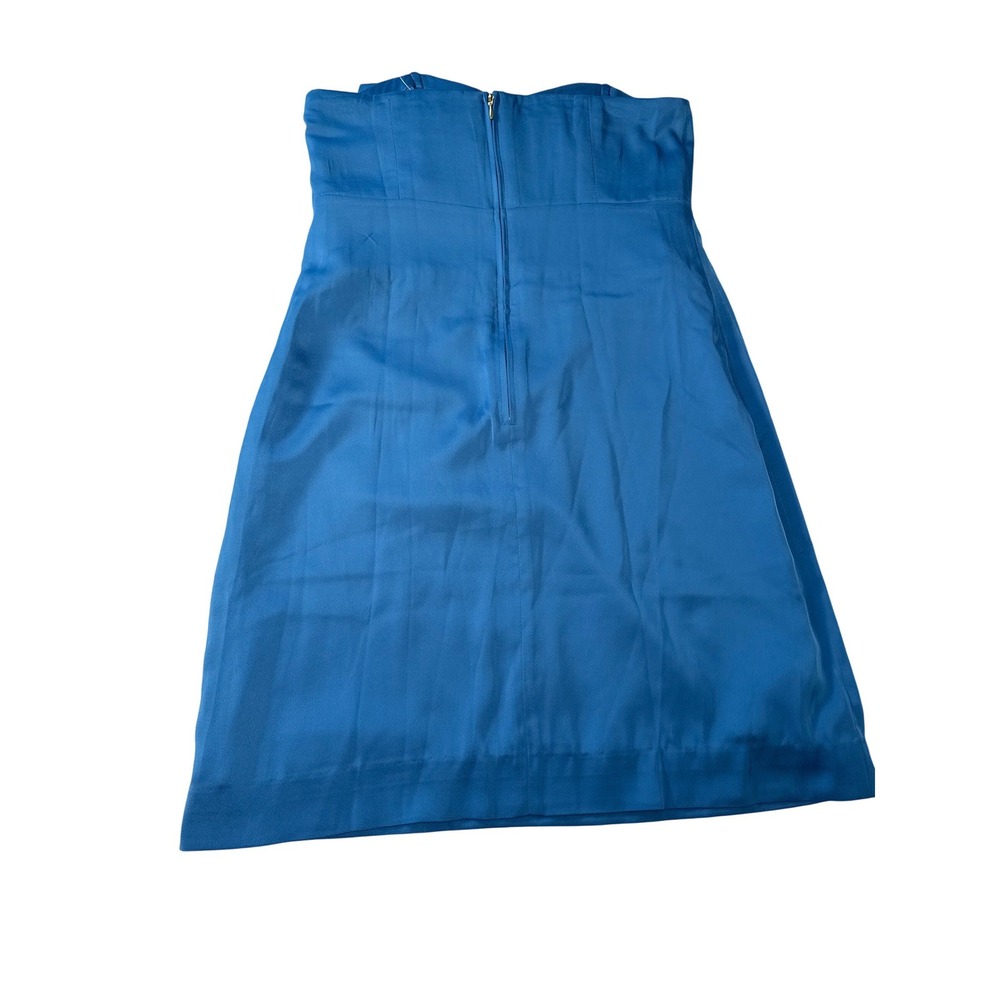 Lilly Pulitzer Carlynn Strapless Satin Bow Mini Dress Morelle Blue Size 2 NEW - Picture 4 of 16